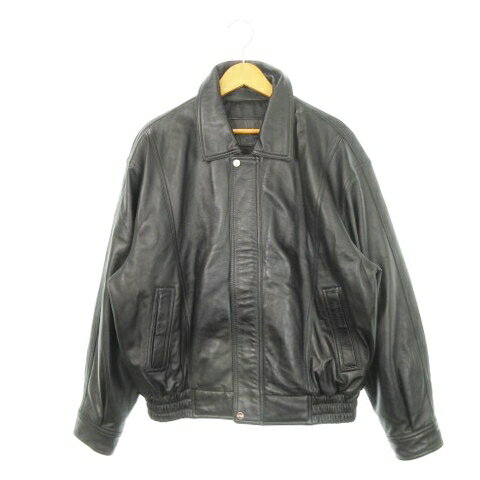 【中古】ボートゥール vautour レザージャケット ブルゾン シングルライダース 黒 ブラック /AH9 ■GY17..