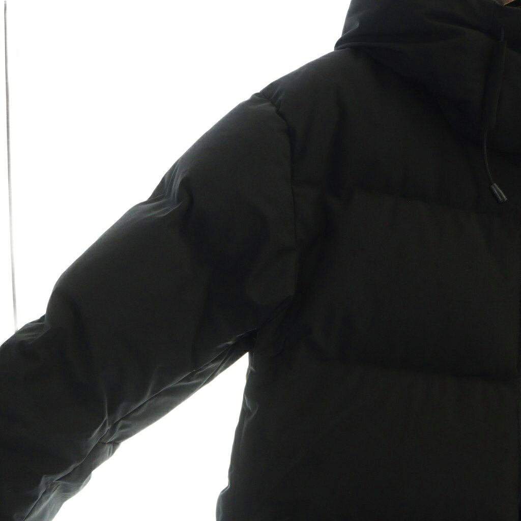 【中古】デサント DESCENTE ALLTERRAIN オルテライン 水沢ダウン MIZUSAWA DOWN ダウンジャケット DAMWGK34U 長袖 ミドル ジップアップ フード ロゴ GORE-TEX L 黒 ブラック ■GY18 /MQ メンズ 【ベクトル 古着】 251112 3