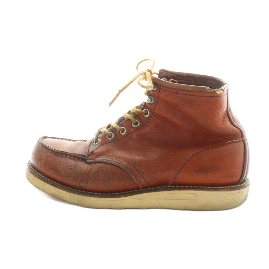 【中古】レッドウィング REDWING 90s 90年代 中期 半円犬タグ ヴィテージ アイリッシュセッター ワーク ブーツ レザー赤 レッド 茶 ブラウン ■GY35 /MQ メンズ 【ベクトル 古着】 251121