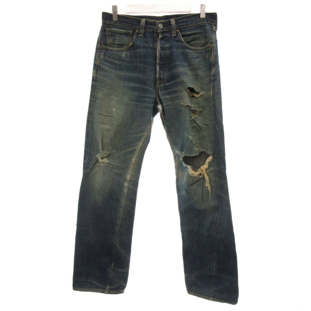 【中古】リーバイス Levi's 37501 501XX デニムパンツ ジーンズ セルビッチ W33 ブルー系 /UO ■GY01 メンズ 【ベクトル 古着】 260122