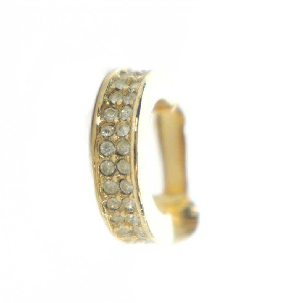 【中古】クリスチャンディオール Christian Dior イヤリング 片耳のみ アクセサリー クリップ式 ラインストーン ゴールド色 ■GY11 /MQ ■OH レディース 【ベクトル 古着】 260114