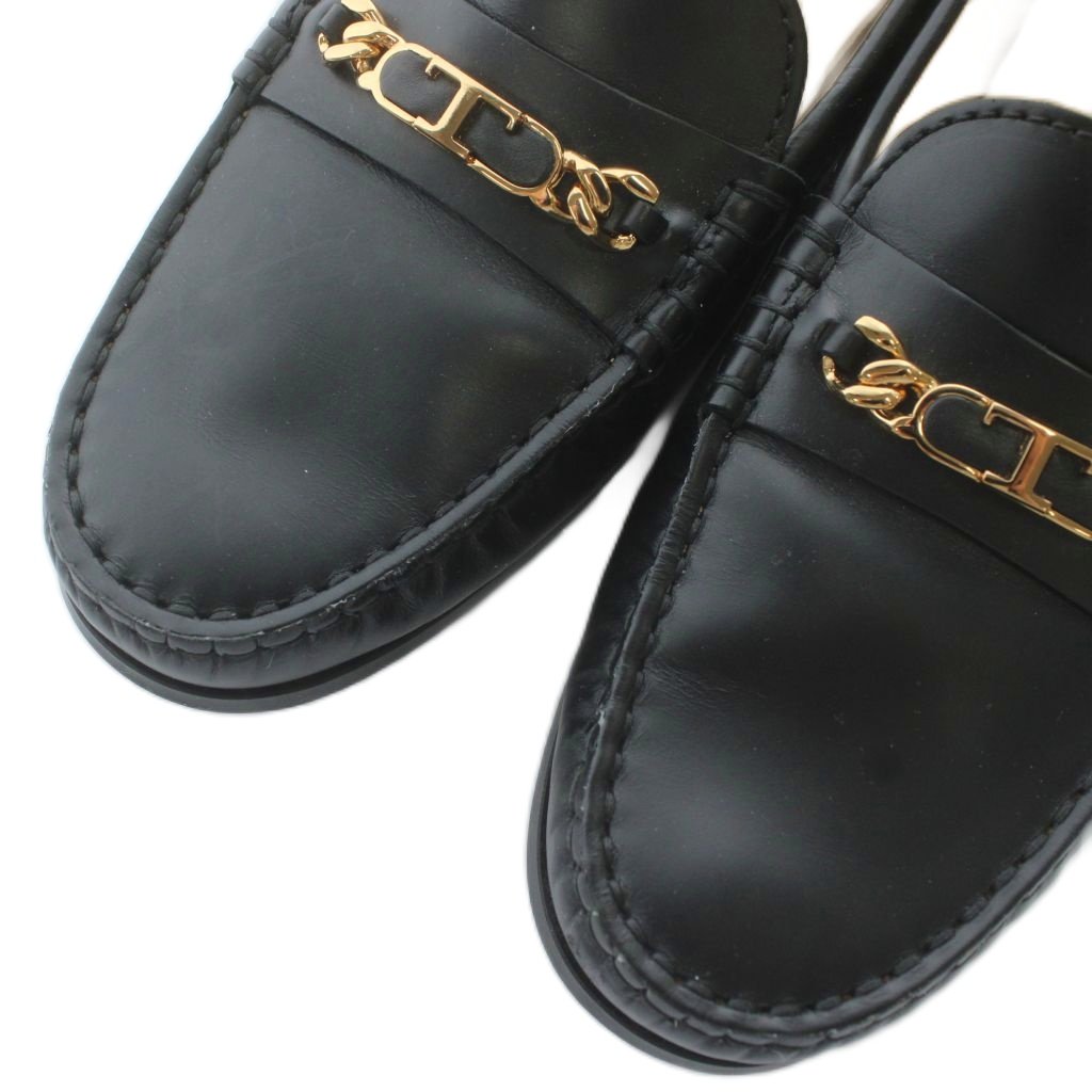 ����šۥȥå� TOD'S ���ƥ� ����ߡ��� �ɥ饤�ӥ� ���塼�� �����ե��� �쥶�� T�������� ������ɶ�� 38.5 25.5cm �� �֥�å� /XZ ��GY19 ��ǥ����� �ڥ٥��ȥ� ����� 260115