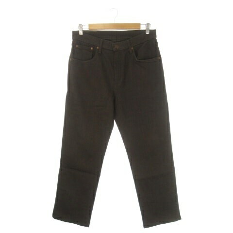 【中古】エドウィン EDWIN 503 デニム ジーンズ 32 茶 ブラウン 無地 フルレングス 5ポケット /CK28 ■GY99 メンズ 【ベクトル 古着】 260129