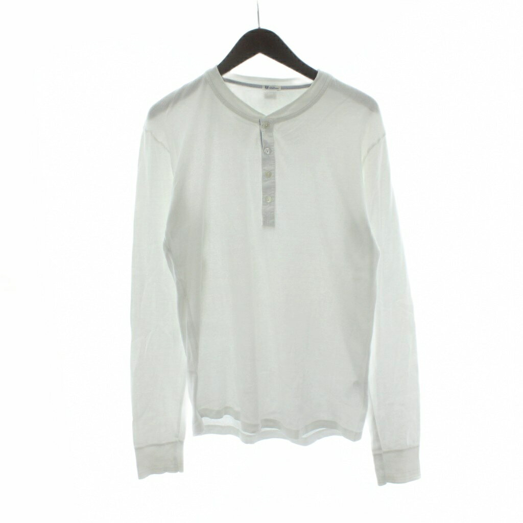 【中古】シーサー Schiesser Tシャツ 5 白 ホワイト 無地 ヘンリーネック 長袖 カットソー /PP ■GY99 メンズ 【ベクトル 古着】 260124ブランドシーサー Schiesser表記サイズ5実寸サイズ肩幅：約46cm...