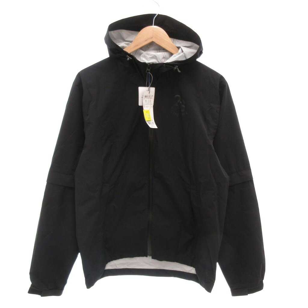 【中古】23区 オンワード樫山 GOLF タグ付き ウインドブレーカー レインウェア セットアップ ジャケット パンツ フード M 黒 ブラック /TZ ■GY17 メンズ 【ベクトル 古着】 260130
