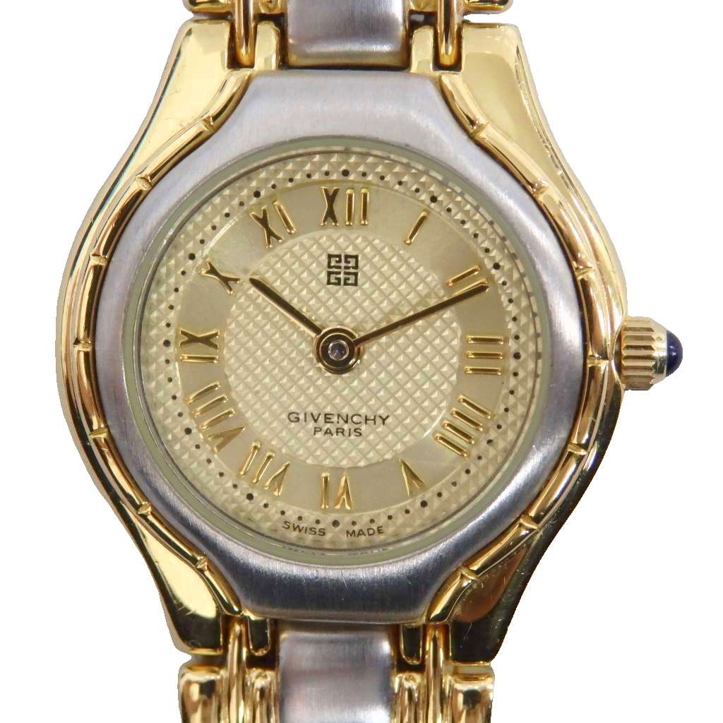 【中古】ジバンシィ GIVENCHY 腕時計 ウォッチ クォーツ ローマン ゴールド色 シルバー色 ■GY18 /MQ レディース 【ベクトル 古着】 260227