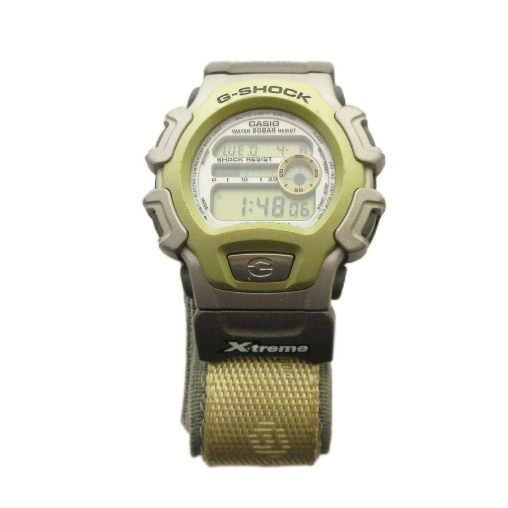 ブランド古着ベクトルプレミアム店の【中古】カシオジーショック CASIO G-SHOCK DW-004 腕時計 ウォッチ クォーツ デジタル ロゴ カレンダー付き カーキ ■GY11 /MQ メンズ 【ベクトル 古着】 260409｜アングル2