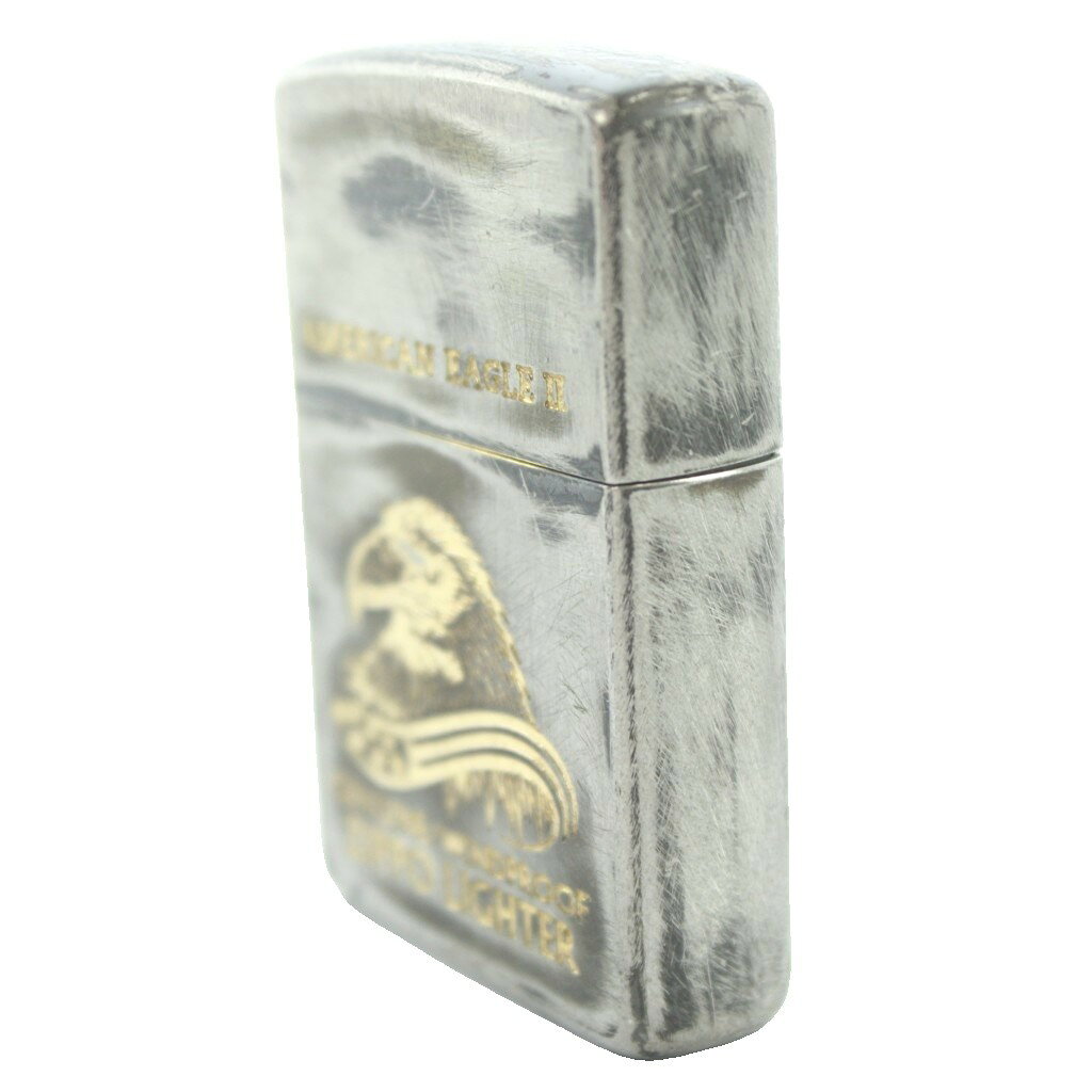ブランド古着ベクトルプレミアム店の【中古】ジッポー ZIPPO 90s 2000s AMERICAN EAGLE 2 アメリカンイーグル オイルライター 喫煙具 喫煙グッズ シルバーカラー 火花未確認 /MW ■GY18 その他 【ベクトル 古着】 260710｜アングル2