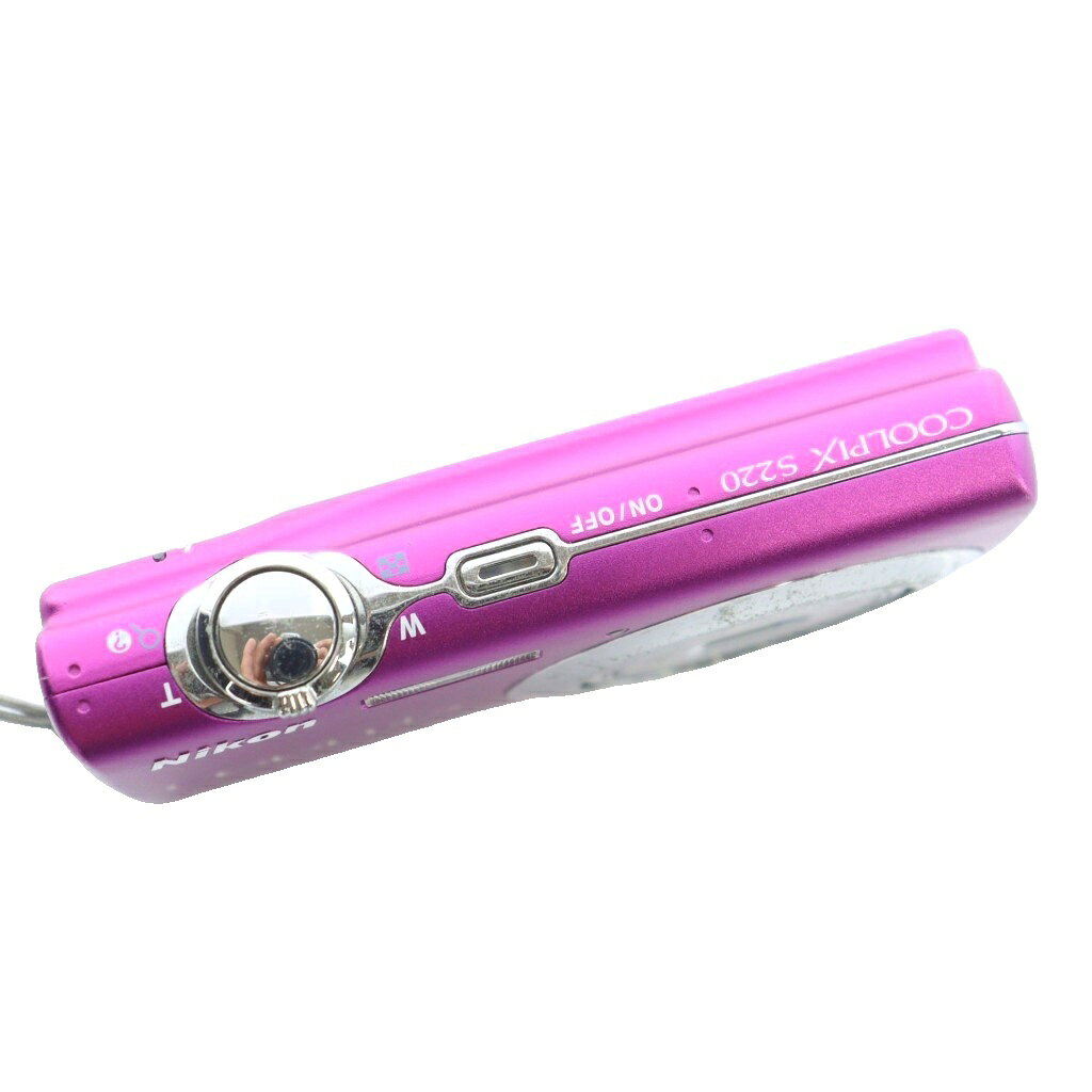 【中古】Nikon ニコン coolpixS220 コンパクトデジタルカメラ 動作未確認 ピンク ...