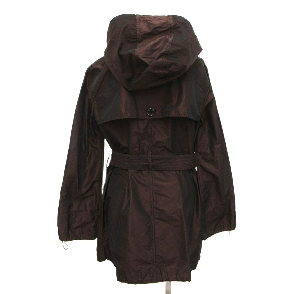 中古 バーバリー ロンドン BURBERRY LONDON フィールドジャケット コート ミドル丈 サテン 38 茶 ブラウン vectorpremium-19113641 ブランド古着ベクトルプレミアム店 サンプル画像2