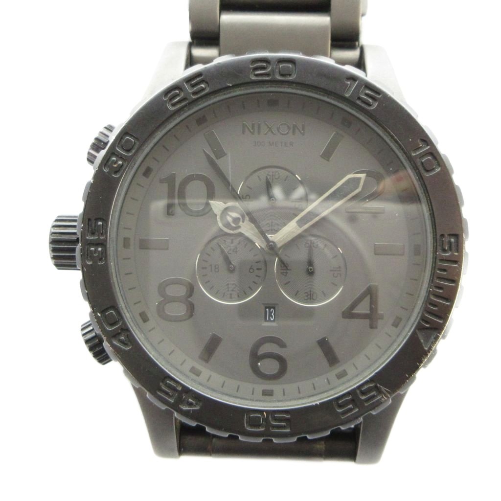 【中古】ニクソン NIXON 51-30 腕時計 ウォッチ クォーツ クロノグラフ デイト カレンダー付き ラウンド 黒 ブラック ■GY18 /MQ メンズ 【ベクトル 古着】 260414