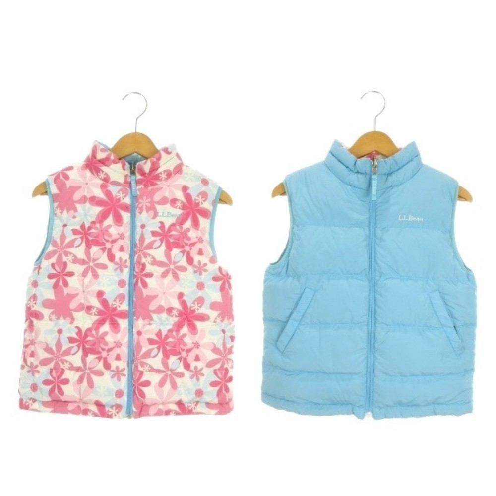 【中古】エルエルビーン L.L.BEAN リバーシブルダウンベスト アウトドア 女の子用 M ピンク 青 ブルー スタンドカラー 花柄 /AO9 ■GY99 キッズ 【ベクトル 古着】 260306ブランドエルエルビーン L.L.BEAN表記サイズM 10-12実寸サイズ身幅：48cm　着丈：53cm　　素材表地 ポリエステル 裏地 ポリエステル 中綿 ダウン色ピンク 青 ライトブルー状態薄汚れ等の使用感が見受けられますが、その他に目立ったダメージはなく、問題なくご使用いただける商品です。 ※あくまでも中古品ですので掲載写真や記載内容をご確認いただき、ご理解の上ご購入ください。商品のお問い合わせの回答を休止しております。＊各商品ページの商品詳細等をご確認の上ご購入ください。【中古】エルエルビーン L.L.BEAN リバーシブルダウンベスト アウトドア 女の子用 M ピンク 青 ブルー スタンドカラー 花柄 /AO9 ■GY99 キッズ 【ベクトル 古着】 260306状態ランク　”AB”詳細については、下記および「状態ランクについて」ページをご覧ください。未使用・新品の商品ほぼ新品同様の商品使用感が少なく、かなり状態の良い商品使用感はあるが、傷や汚れの少ない商品使用感の他、傷や汚れが見られる商品かなり大きな傷みがある難あり商品※S〜CランクはUSED品となりますので、使用感をご理解の上でご入札下さい。状態ランクについてinformationブランドエルエルビーン L.L.BEAN表記サイズM 10-12実寸サイズ身幅：48cm　着丈：53cm　　素材表地 ポリエステル 裏地 ポリエステル 中綿 ダウン色ピンク 青 ライトブルー状態薄汚れ等の使用感が見受けられますが、その他に目立ったダメージはなく、問題なくご使用いただける商品です。 ※あくまでも中古品ですので掲載写真や記載内容をご確認いただき、ご理解の上ご購入ください。商品のお問い合わせの回答を休止しております。＊各商品ページの商品詳細等をご確認の上ご購入ください。本商品は一点物です他サイトや店舗にて販売している商品です。多少のお時間差にて欠品になることもございます。予めご了承頂ますようお願い致します。ベクトル・サイズガイドはこちらこの商品と同じブランドの商品を見る