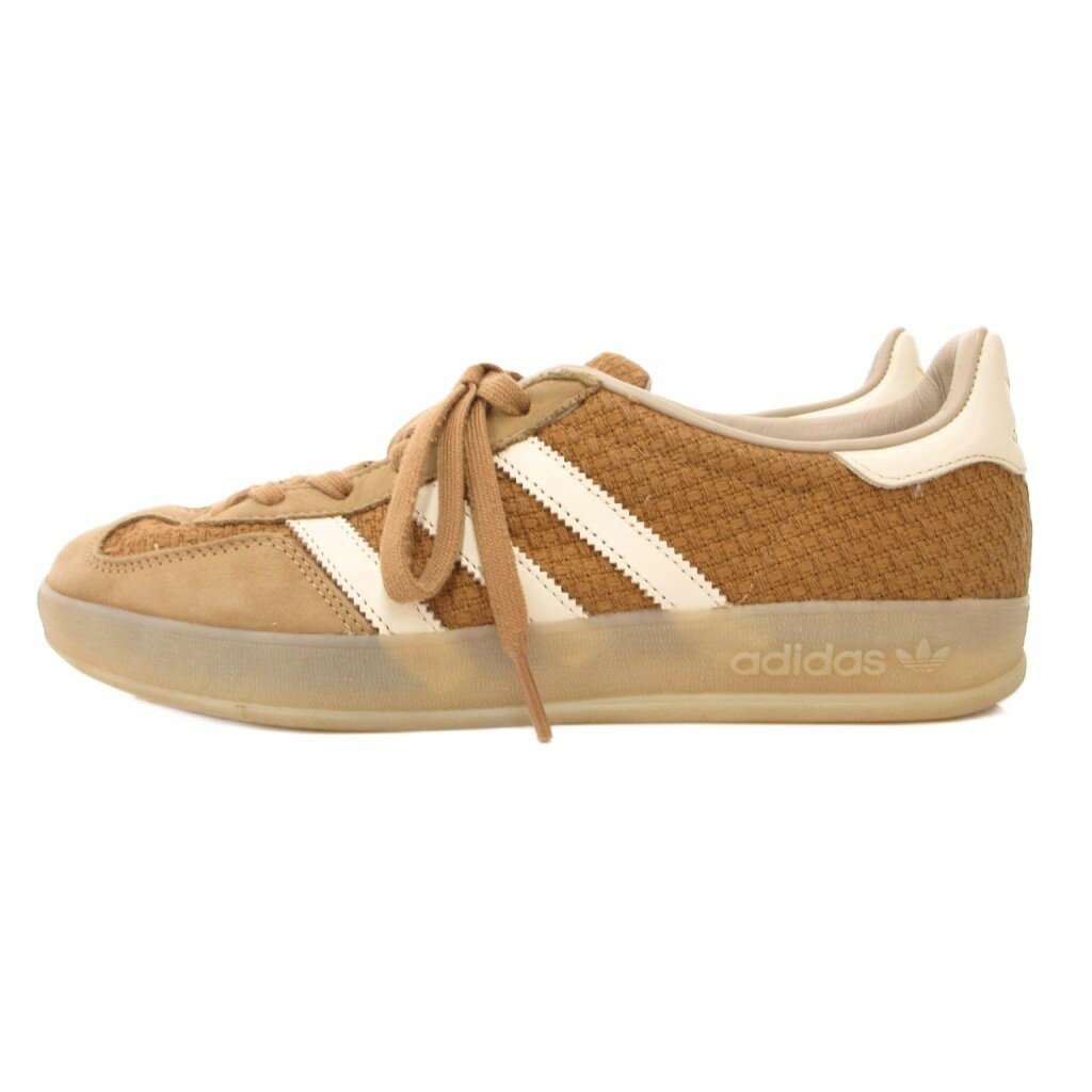 アディダスオリジナルス adidas originals JR8851 Gazelle Indoor ガゼル インドア スニーカー シューズ ローカット スリーライン 25.5cm 茶 ブラウン /JS ■GY18 レディース 260319