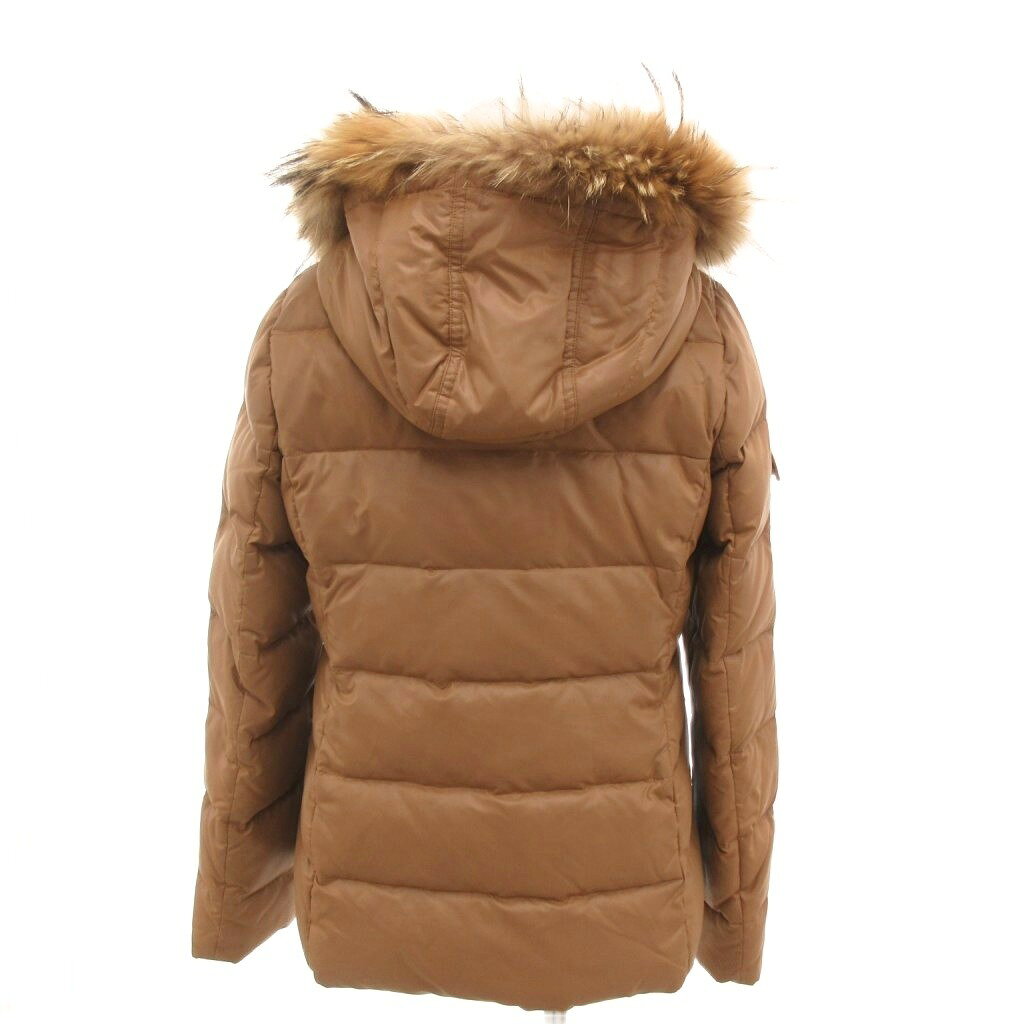中古 バーバリーブルーレーベル BURBERRY BLUE LABEL ダウンジャケット ラクーンファー 裏地チェック ロゴボタ vectorpremium-19114263 ブランド古着ベクトルプレミアム店 サンプル画像2