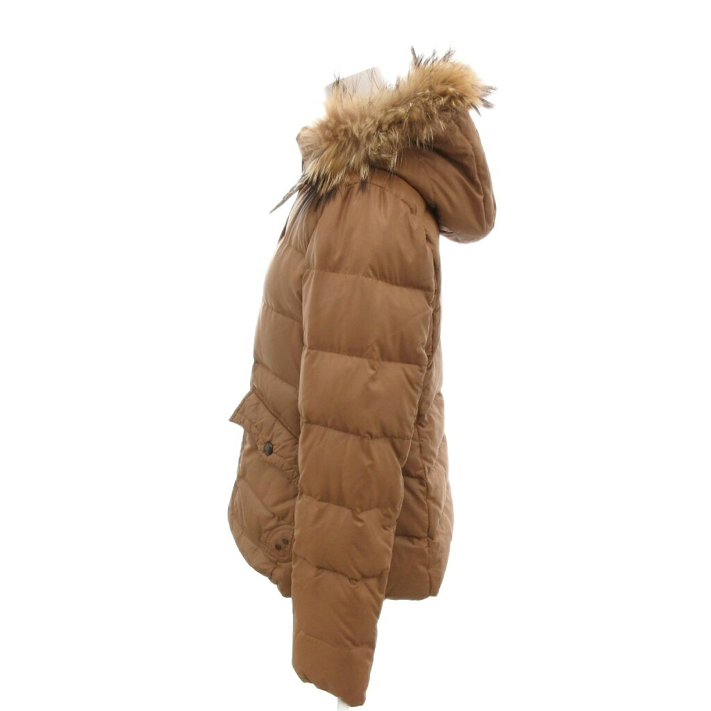 中古 バーバリーブルーレーベル BURBERRY BLUE LABEL ダウンジャケット ラクーンファー 裏地チェック ロゴボタ vectorpremium-19114263 ブランド古着ベクトルプレミアム店 サンプル画像3