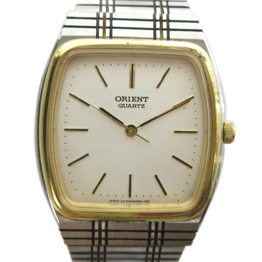 John Harrison - 【中古】オリエント ORIENT 腕時計 ウォッチ クォーツ 白文字盤 ロゴ シルバー色 ■GY11 /MQ レディース 【ベクトル 古着】 260422