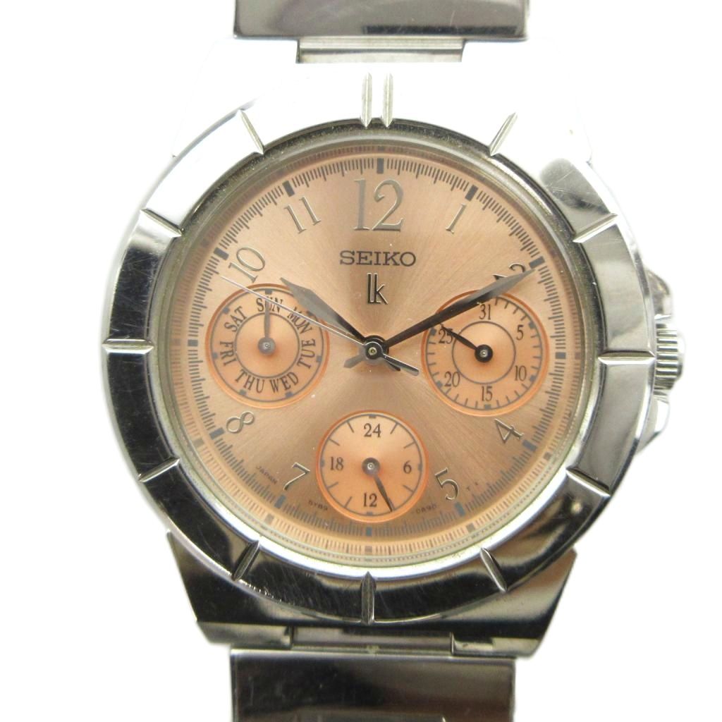 【中古】セイコー SEIKO 5Y89-0B30 ルキア LUKIA 腕時計 ウォッチ クォーツ クロノグラフ シルバー色 ■GY11 /MQ レディース 【ベクトル 古着】 260428