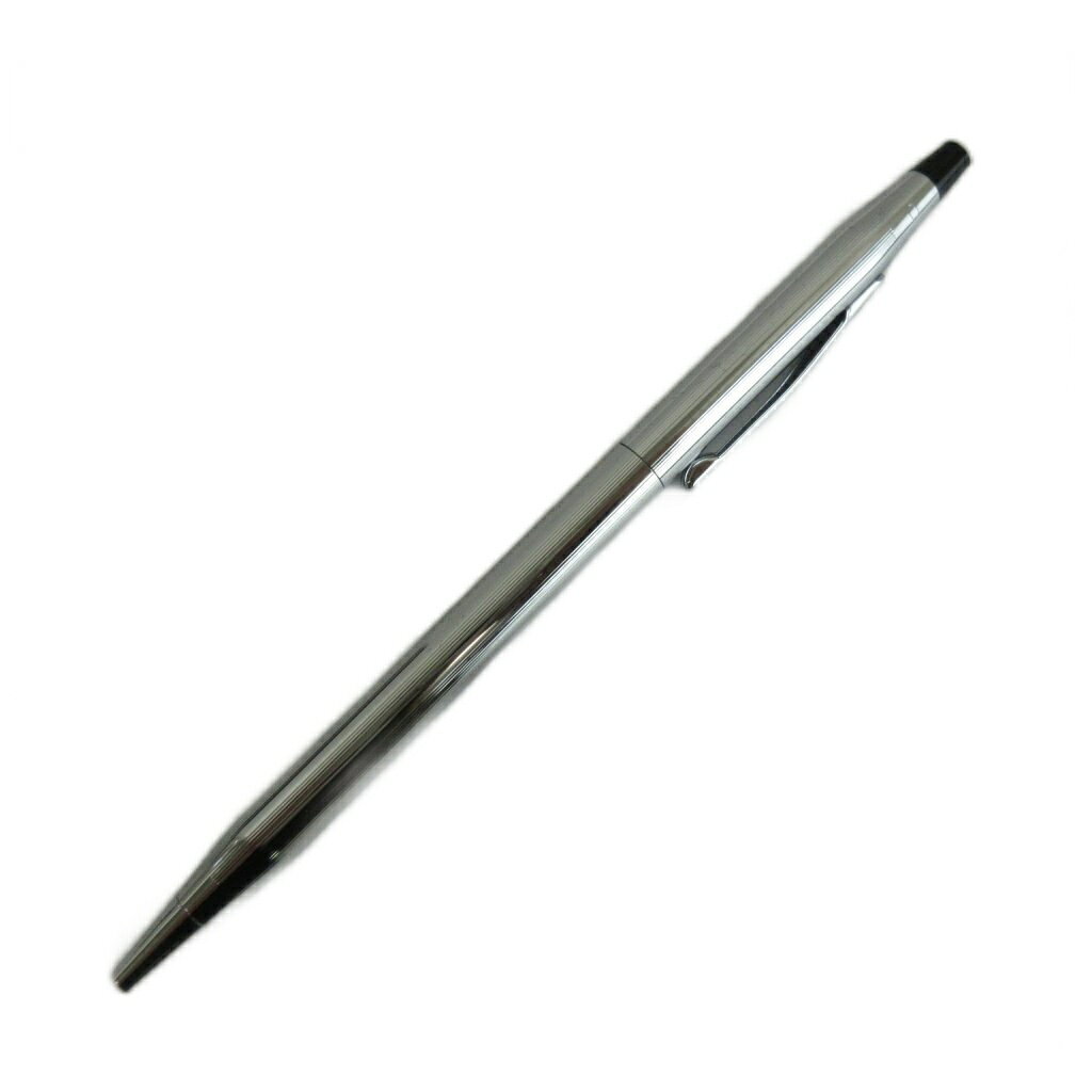 【中古】クロス CROSS ボールペン 文房具 筆記用具 ツイスト式 ロゴ シルバー色 /X...