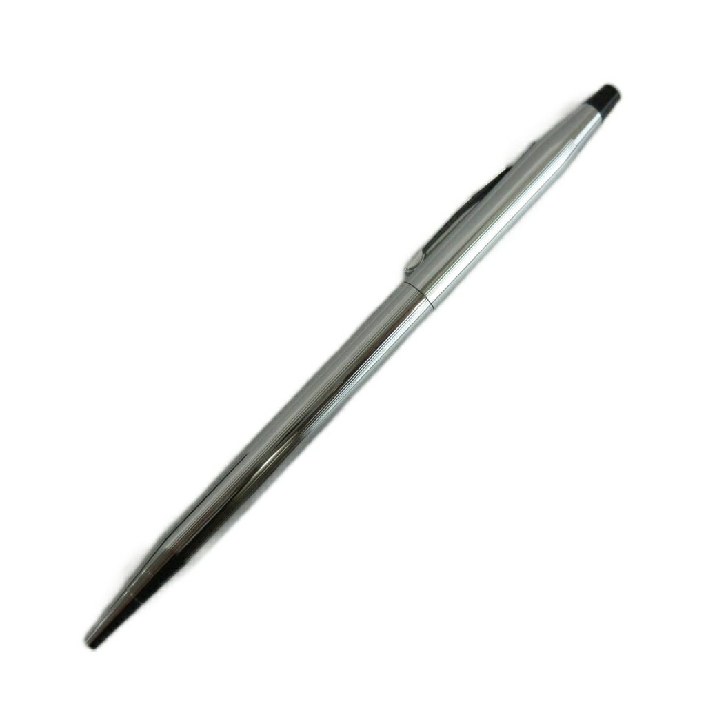 【中古】クロス CROSS ボールペン 文房具 筆記用具 ツイスト式 ロゴ シルバー色 /X...