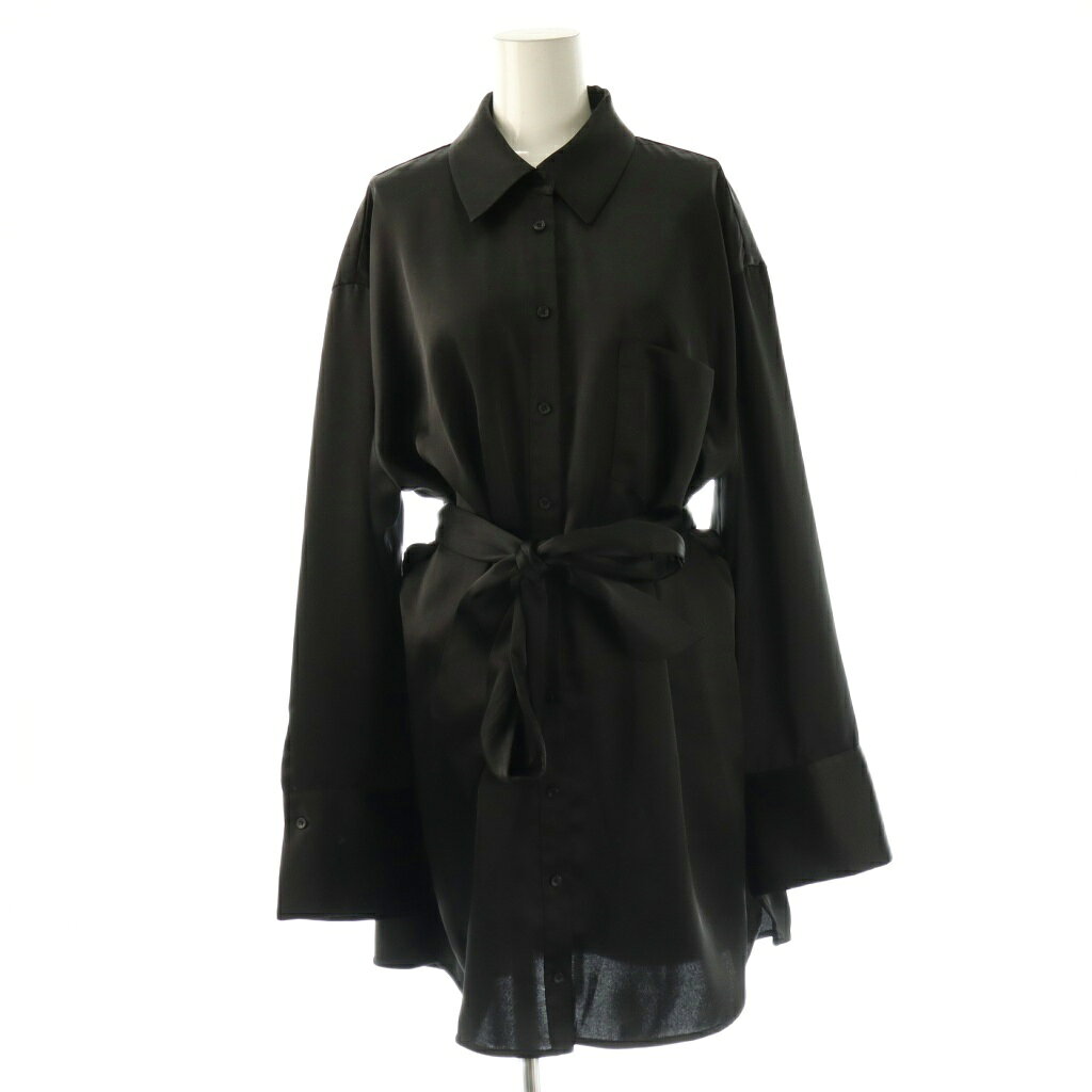 Tunics - 【中古】アリスオリビア alice + olivia CLASSICS シャツ チュニック 長袖 紐ベルト M ブラック /DO ■GY19 レディース 【ベクトル 古着】 260413