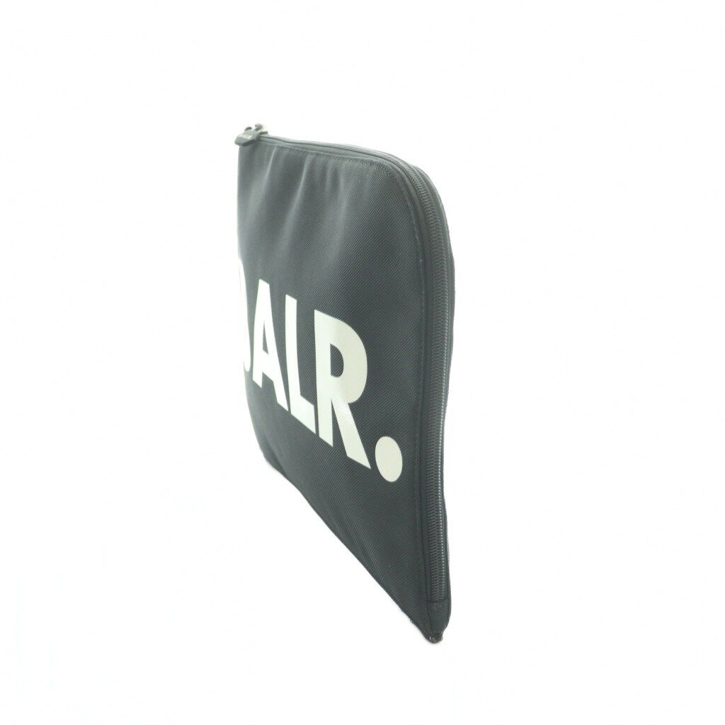 ブランド古着ベクトルプレミアム店の【中古】ボーラー BALR. セカンドバッグ L字ファスナー ロゴプリント 黒 白 /MI ■GY03 メンズ 【ベクトル 古着】 260413｜アングル3
