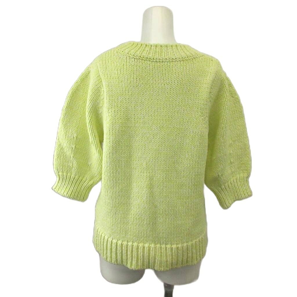 【中古】ミラオーウェン Mila Owen ニット セーター one レモンイエロー クルーネック パフスリーブ 五分袖 /NP ■GY99 レディース 【ベクトル 古着】 260420 vectorpremium-19041476 ブランド古着ベクトルプレミアム店 サンプル画像3