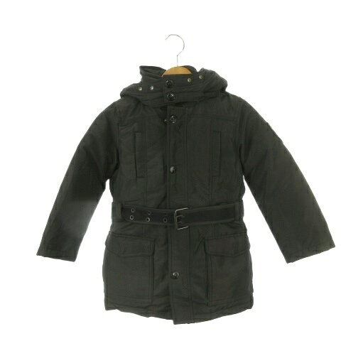 スコッチ&ソーダ SCOTCH & SODA Scotch Shrunk ダウンジャケット 子ども服（男の子用） 6/116 黒 ブラック 長袖 フード付き ベルト付き /AH16 ■GY99 キッズ  260421