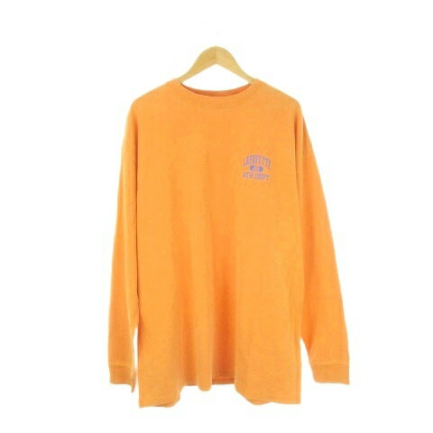樂天商城 - 【中古】エルエフワイティー LFYT Tシャツ カットソー ロンT XXL オレンジ プリント /CK24 ■GY99 メンズ 【ベクトル 古着】 260501