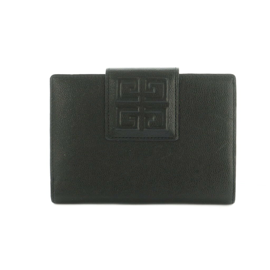 C, G, K - 【中古】ジバンシィ GIVENCHY 二つ折り財布 小銭入れ レザー 黒 /MI ■GY18 レディース 【ベクトル 古着】 260420
