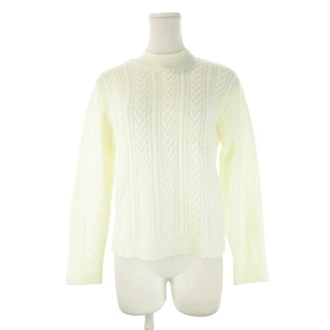 【中古】ダズリン dazzlin ニット セーター F 白 ホワイト 長袖 モックネック 編み柄 /CK34 ■GY99 レディース 【ベクトル 古着】 260507 vectorpremium-19064496 ブランド古着ベクトルプレミアム店 パッケージ画像