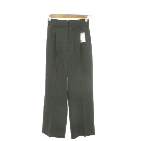 【中古】未使用品 グローバルワーク GLOBAL WORK ウツクシルエット パンツ スラックス XS ダークグレー 無地 プリーツ フルレングス /AH40 ■GY99 レディース 【ベクトル 古着】 260507 vectorpremium-19064291 ブランド古着ベクトルプレミアム店 パッケージ画像