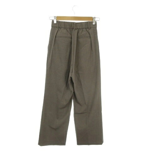【中古】未使用品 グローバルワーク GLOBAL WORK ウツクシルエット パンツ スラックス S ダークベージュ プリーツ クロップド丈 ストレートシルエット /AH41 ■GY99 レディース 【ベクトル 古着】 260507 vectorpremium-19064297 ブランド古着ベクトルプレミアム店 サンプル画像2