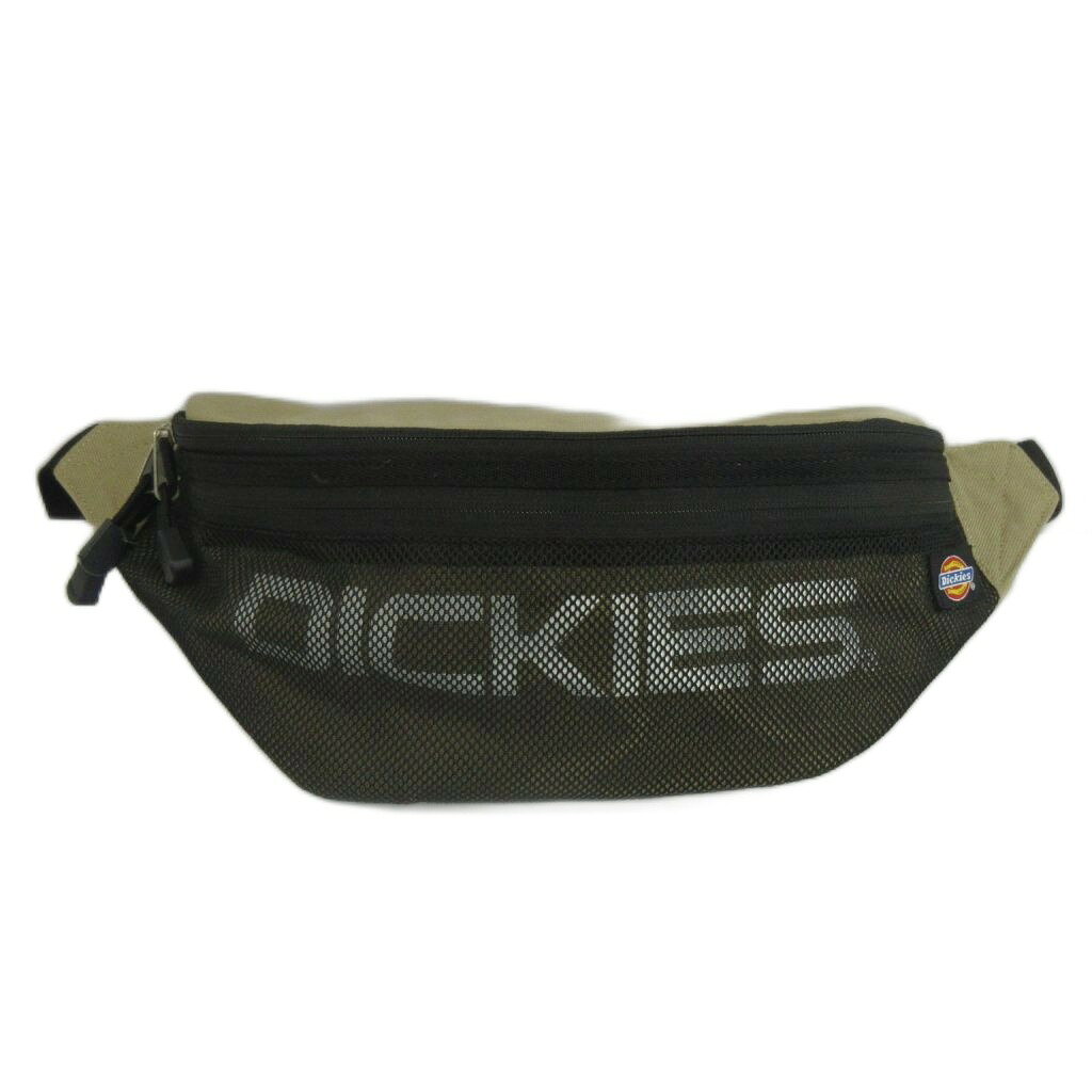 樂天商城 - 【中古】ディッキーズ Dickies ボディバッグ ウエストバッグ ナイロン ロゴ ベージュ 黒 ブラック /XZ ■GY99 メンズ 【ベクトル 古着】 260503