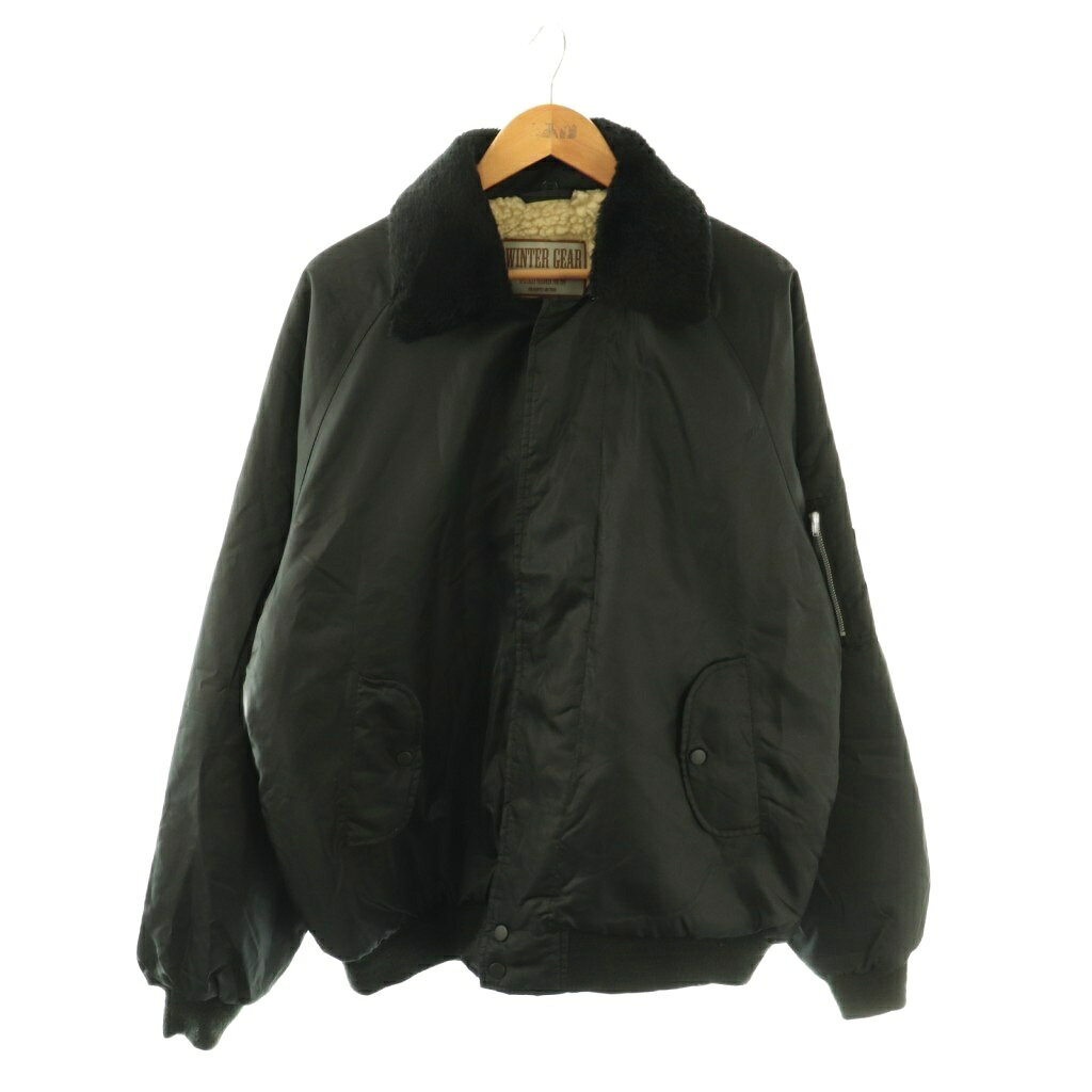 WINTER GEAR ジャケット ブルゾン 裏ボア 4L ブラック /DF ■GY99 メンズ  260423