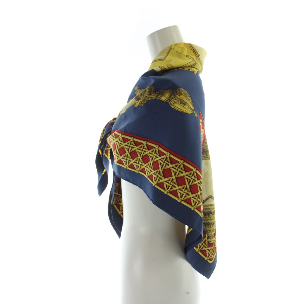 【中古】エルメス HERMES FEUX DE ROUTE カレ90 大判スカーフ ストール ロゴ 総柄 マルチカラー ■GY18 /MQ ■OH レディース 【ベクトル 古着】 260507 3