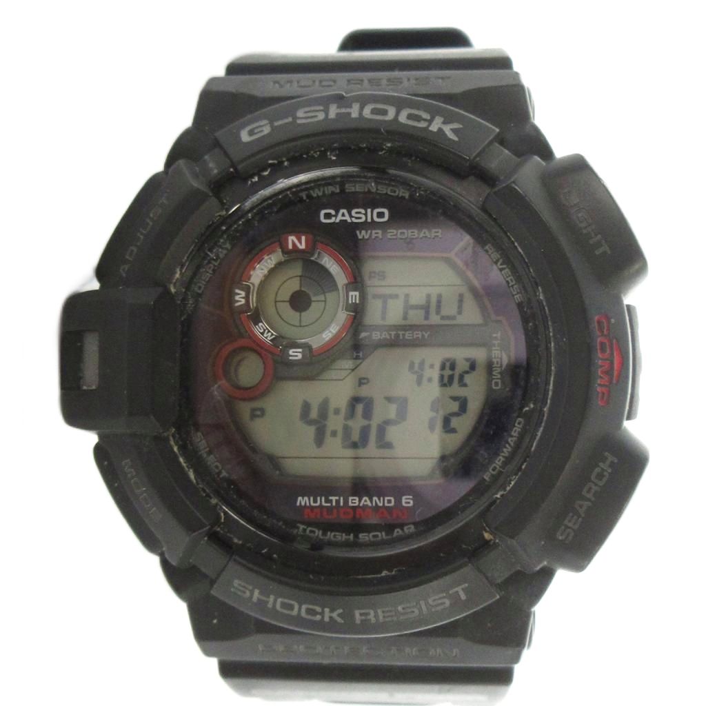 ブランド古着ベクトルプレミアム店の【中古】カシオジーショック CASIO G-SHOCK Gショック MUDMAN マッドマン GW-9300 腕時計 ウォッチ ソーラー デジタル 黒 ブラック ■GY18 /MQ メンズ 【ベクトル 古着】 260507｜アングル2