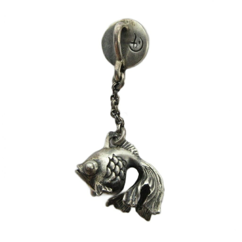 【中古】かすう工房 ネックレス ペンダント トップのみ アクセサリー 金魚 シルバ...