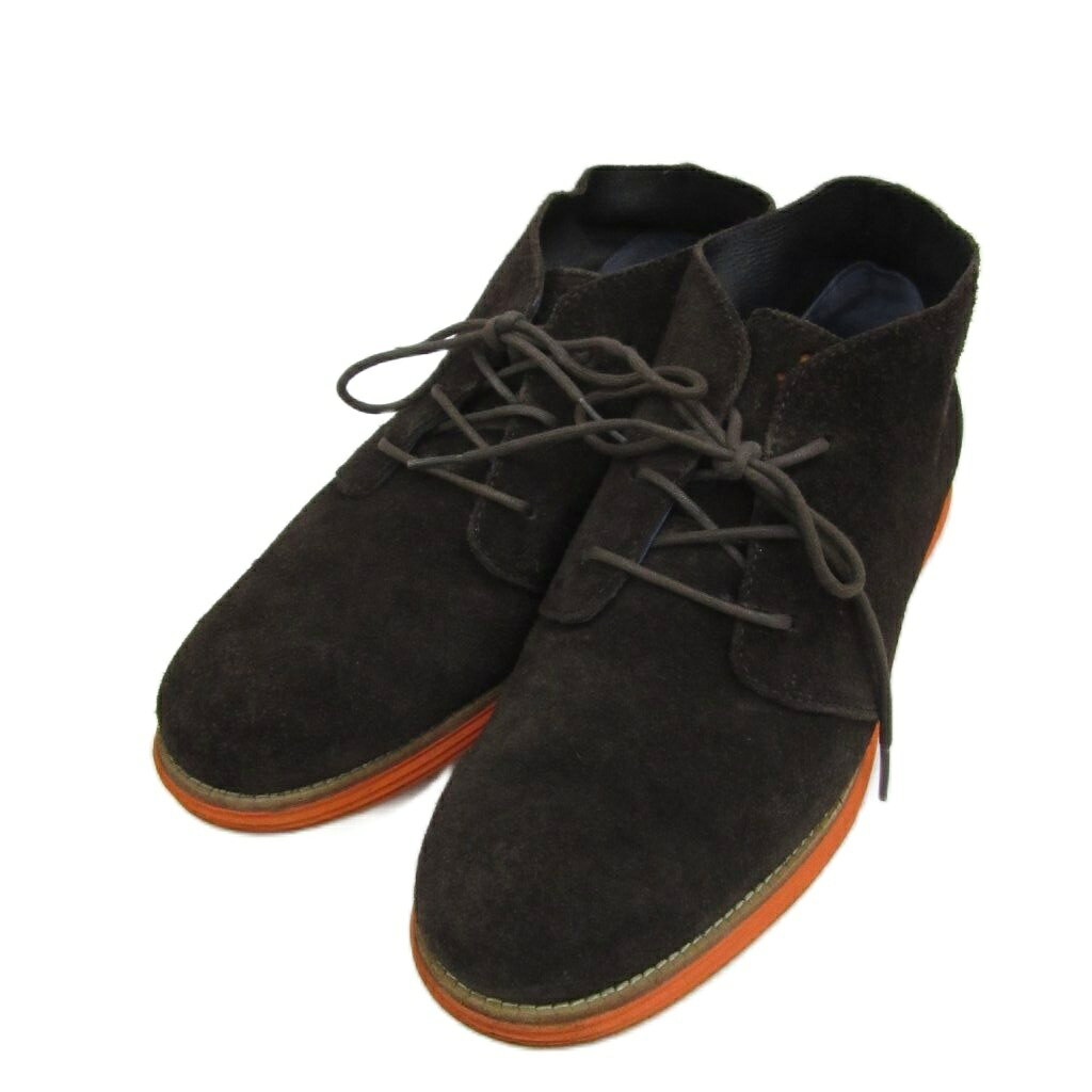 【中古】コールハーン COLE HAAN LUNARGRAND チャッカブーツ スエード 9 茶 ブラウン C11187 /SM23 ■GY03 メンズ 【ベクトル 古着】 260521