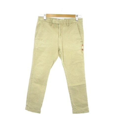 【中古】レミレリーフ REMI RELIEF The Golden State パンツ S ベージュ 無地 長ズボン テーパード ビーズ付き /AO20 ■GY03 メンズ 【ベクトル 古着】 260520
