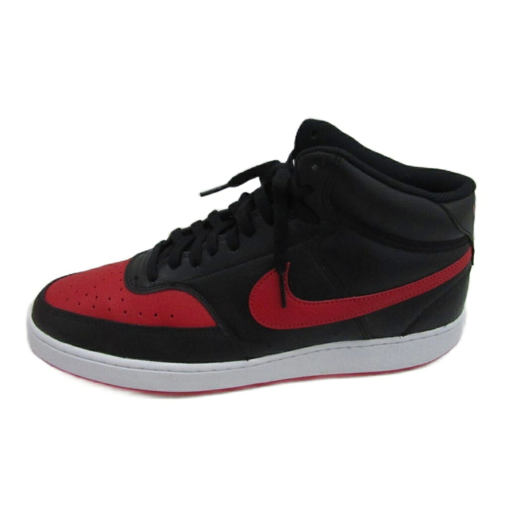 樂天商城 - 【中古】ナイキ NIKE COURT VISION MID BREDID ミッドカットスニーカー US12 30cm 黒 ブラック 赤 レッド DM8682-001 /SM31 ■GY03 メンズ 【ベクトル 古着】 260521