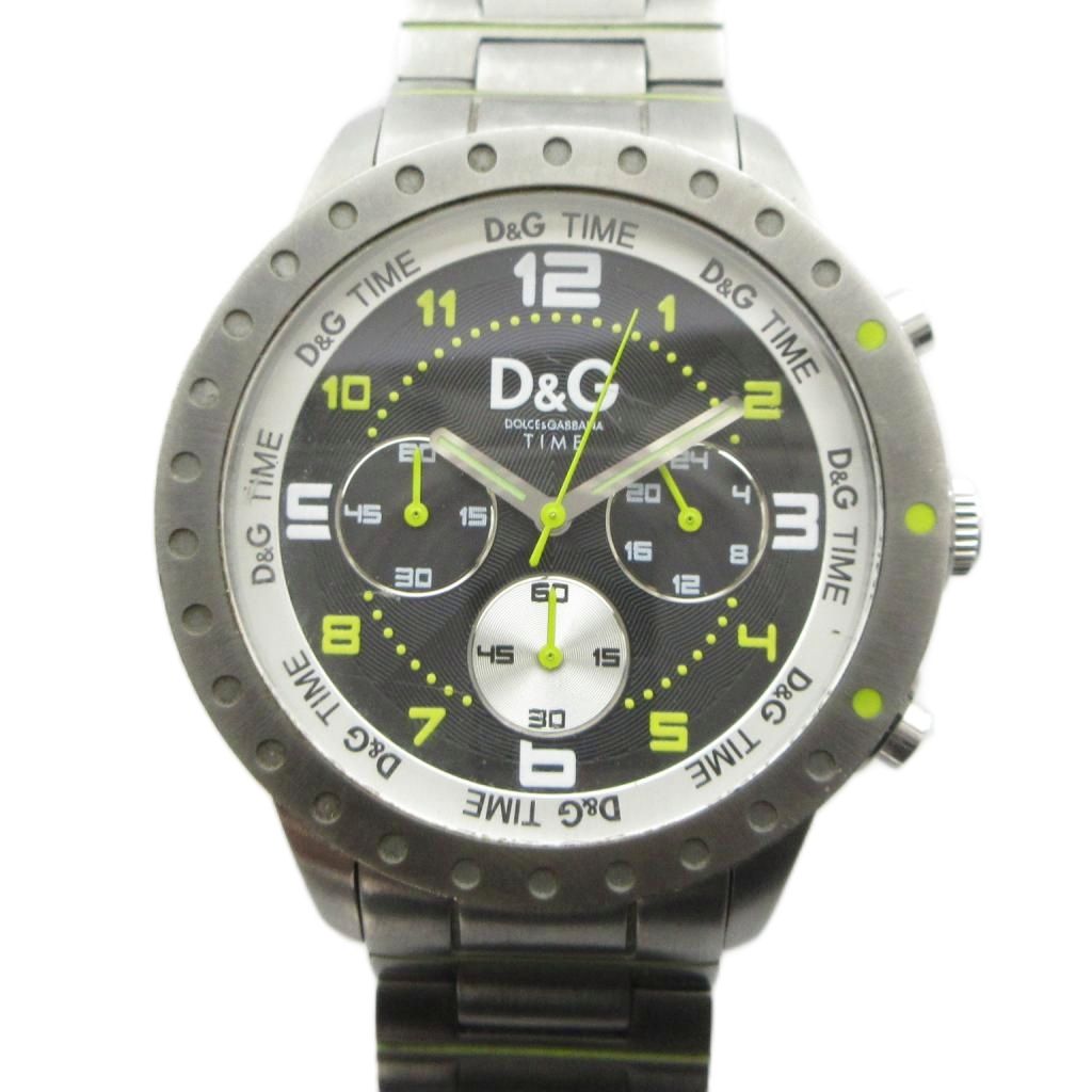 【中古】ディー&ジー ドルガバ ドルチェ&ガッバーナ D&G 腕時計 ウォッチ クォーツ クロノグラ ...