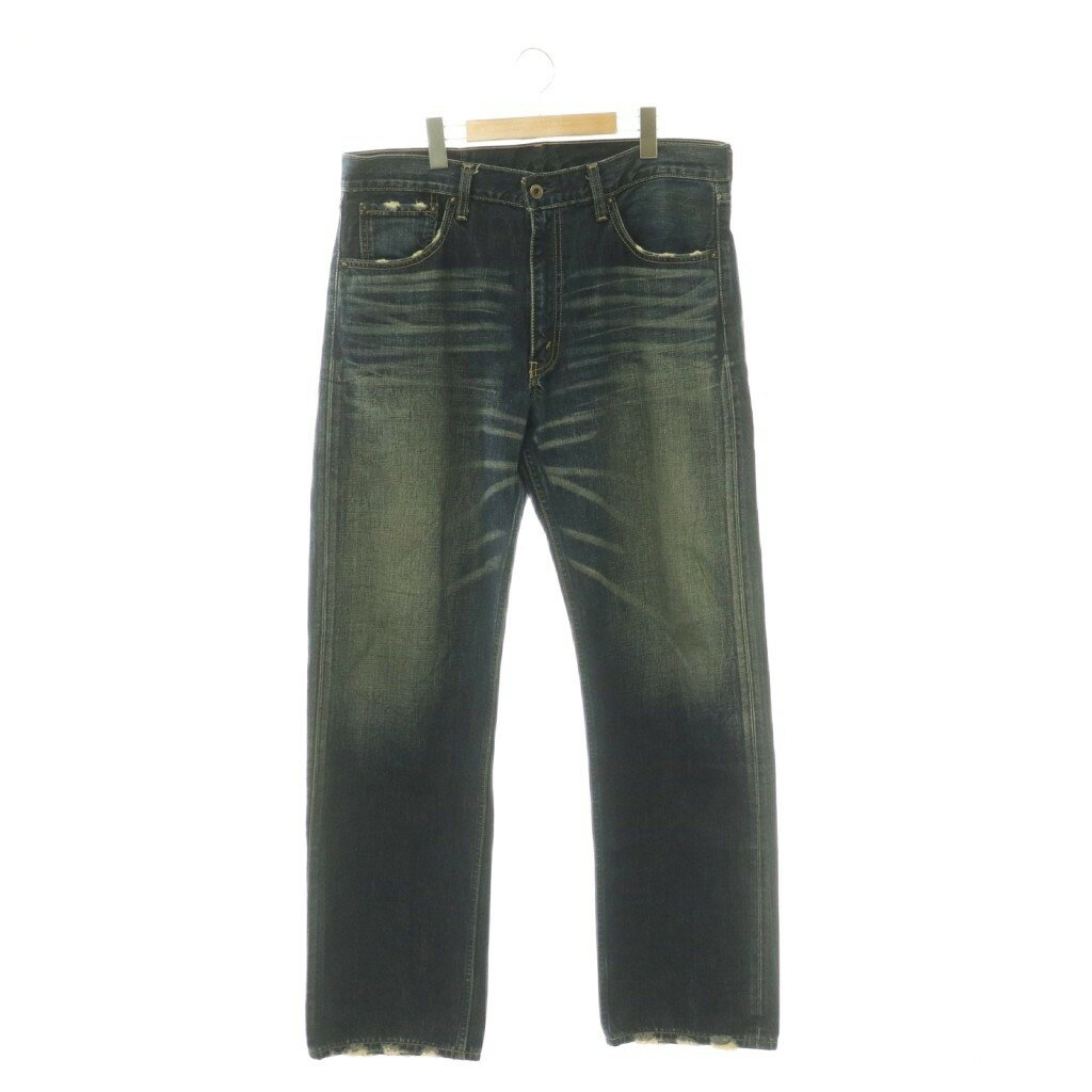 [중고] 리바이스 Levi 's 503 데님 팬츠 청바지 데미지 가공 36-33 인디고 / CX ■GY12 남성 [벡터 헌옷] 260601