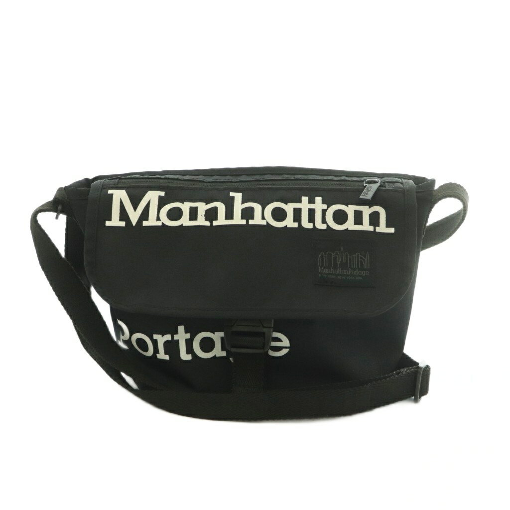 【中古】マンハッタンポーテージ Manhattan Portage メッセンジャーバッグ ショルダーバッグ 黒 白 /MI ■GY12 メンズ 【ベクトル 古着】 260528