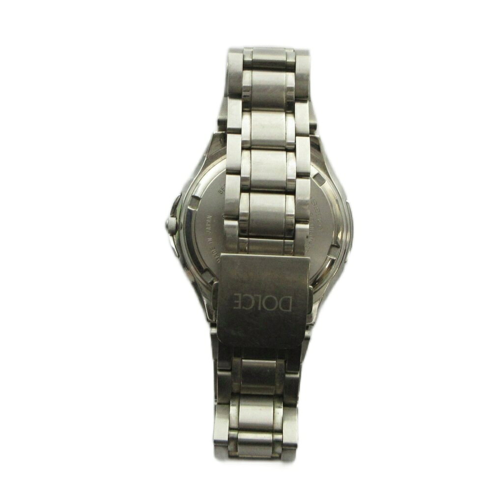 ブランド古着ベクトルプレミアム店の【中古】セイコー SEIKO ジャンク品 8F33-0030 ドルチェ 腕時計 ウォッチ クォーツ カレンダー付き デイト パーペチュアルカレンダー シルバー色 ■GY18 /MQ メンズ 【ベクトル 古着】 260715｜アングル3