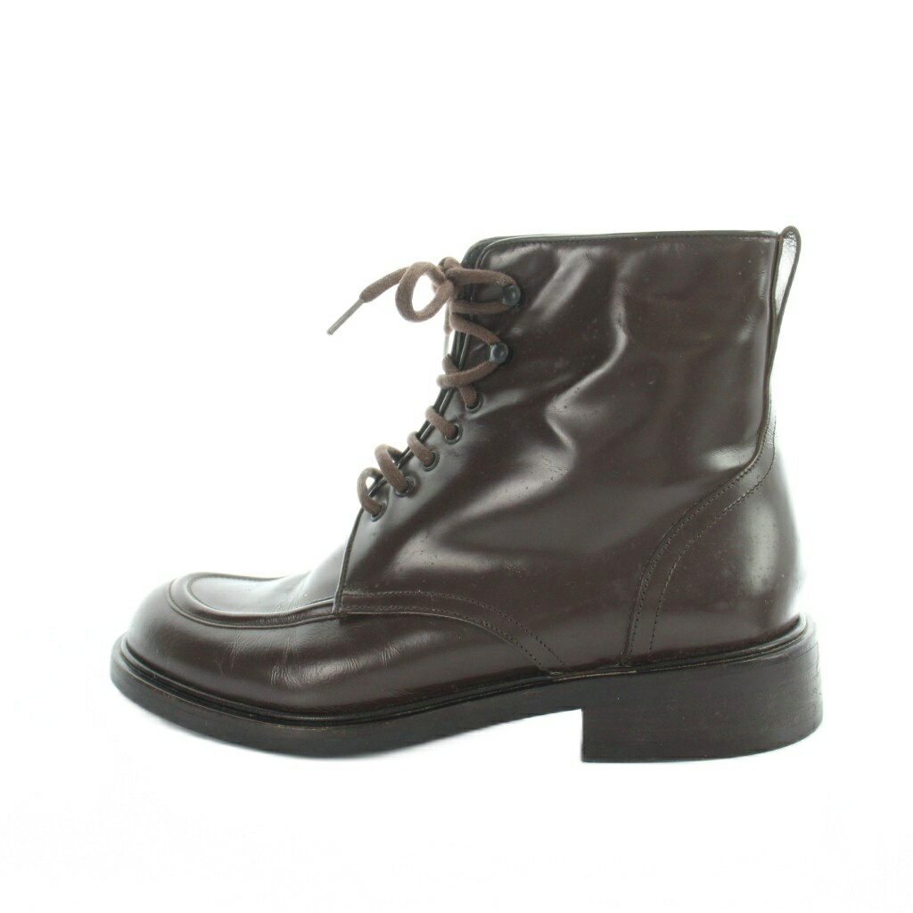gucci///////////////\\\' - 【中古】グッチ GUCCI ショートブーツ レザー ラウンドトゥ ロゴ 36 23cm 茶 ブラウン ■GY42 /MQ ■OH レディース 【ベクトル 古着】 260611