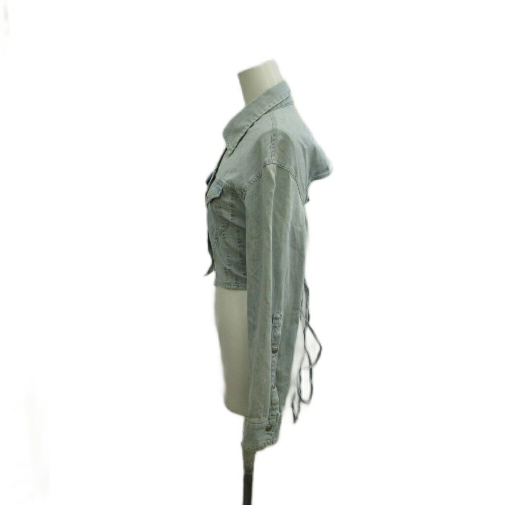 【中古】ザラ ZARA ジャケット 上着 ジージャン S 青 ブルー 無地 長袖 /RN ■GY01 レディース 【ベクトル 古着】 260619 vectorpremium-19210466 ブランド古着ベクトルプレミアム店 サンプル画像2