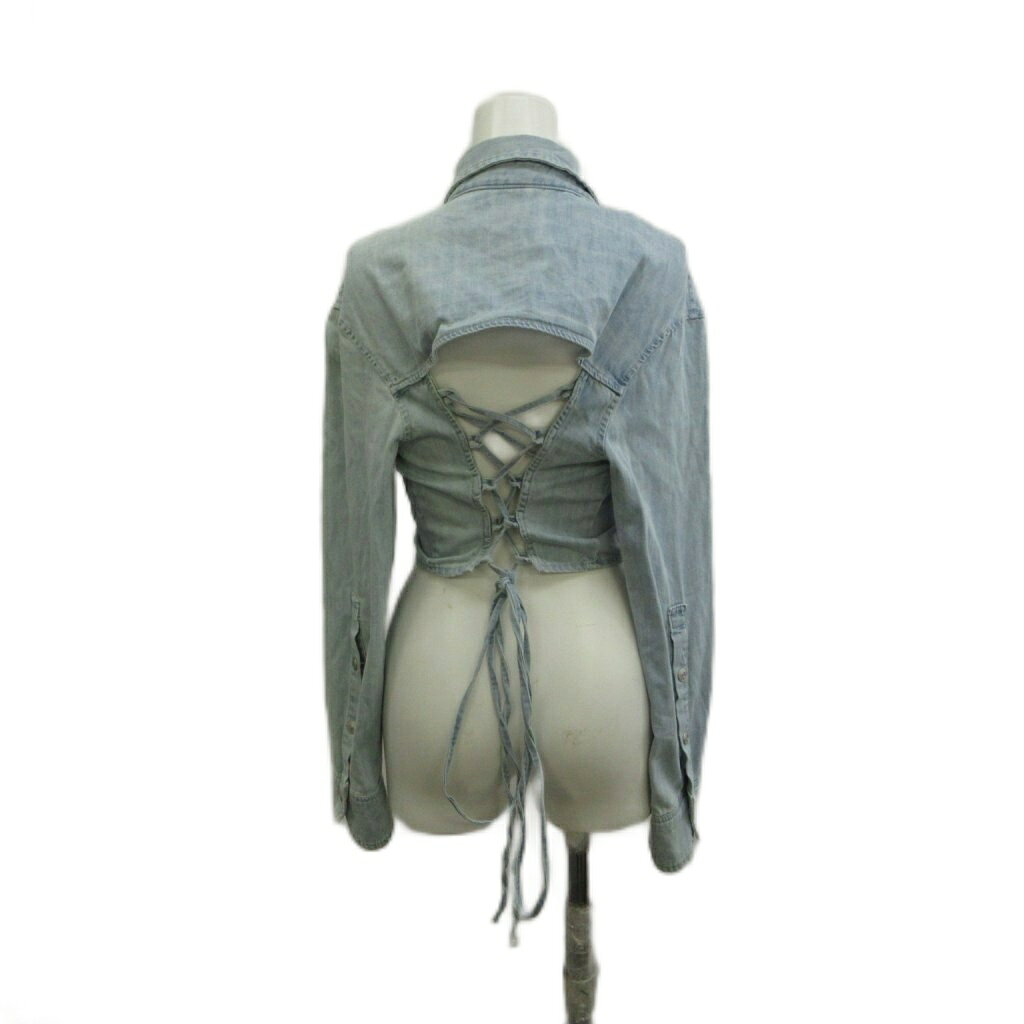 【中古】ザラ ZARA ジャケット 上着 ジージャン S 青 ブルー 無地 長袖 /RN ■GY01 レディース 【ベクトル 古着】 260619 vectorpremium-19210466 ブランド古着ベクトルプレミアム店 サンプル画像3