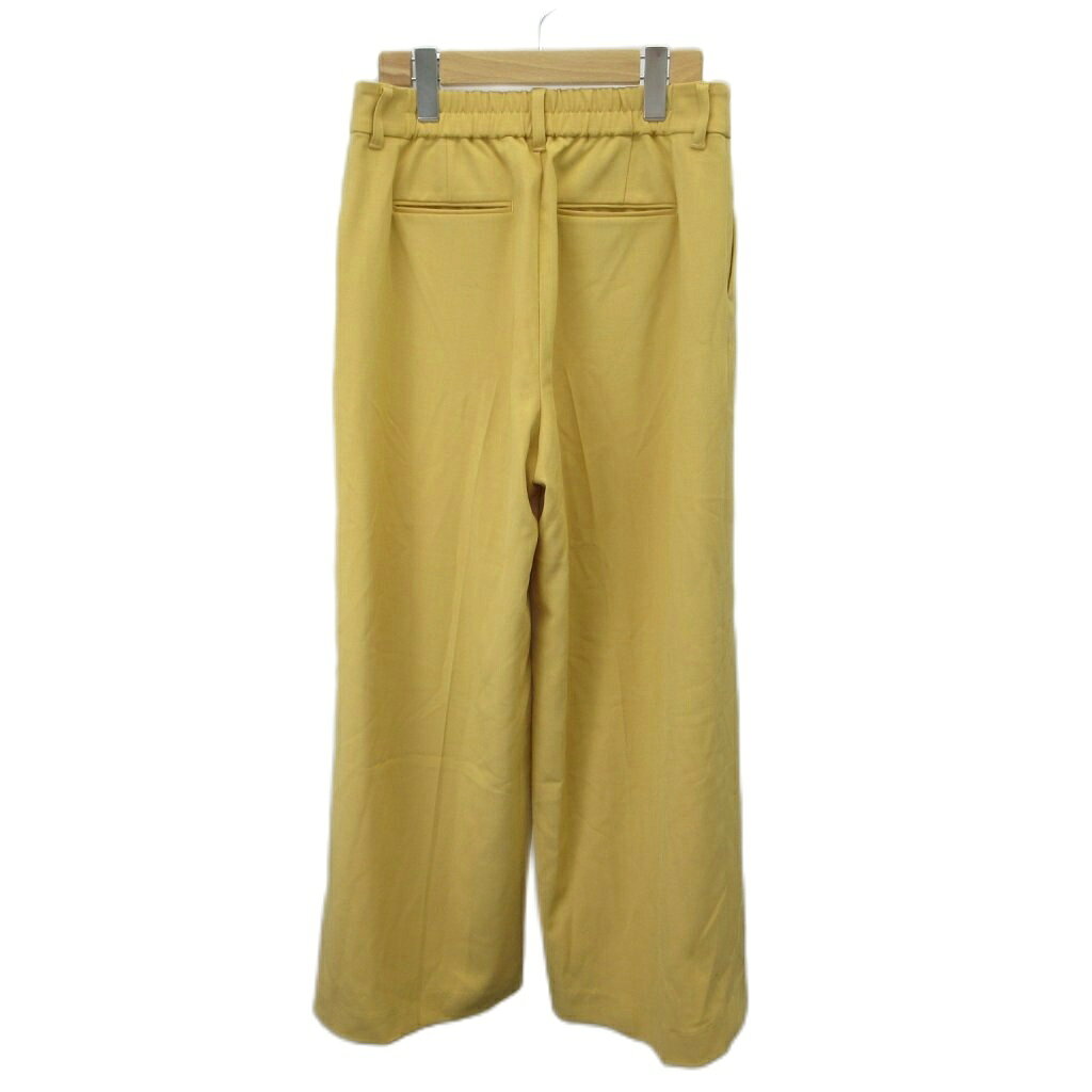 【中古】ナノユニバース パンツ S イエロー ワイドパンツ プリーツ 無地 /AY ■GY99 レディース 【ベクトル 古着】 260618 vectorpremium-19207359 ブランド古着ベクトルプレミアム店 サンプル画像2