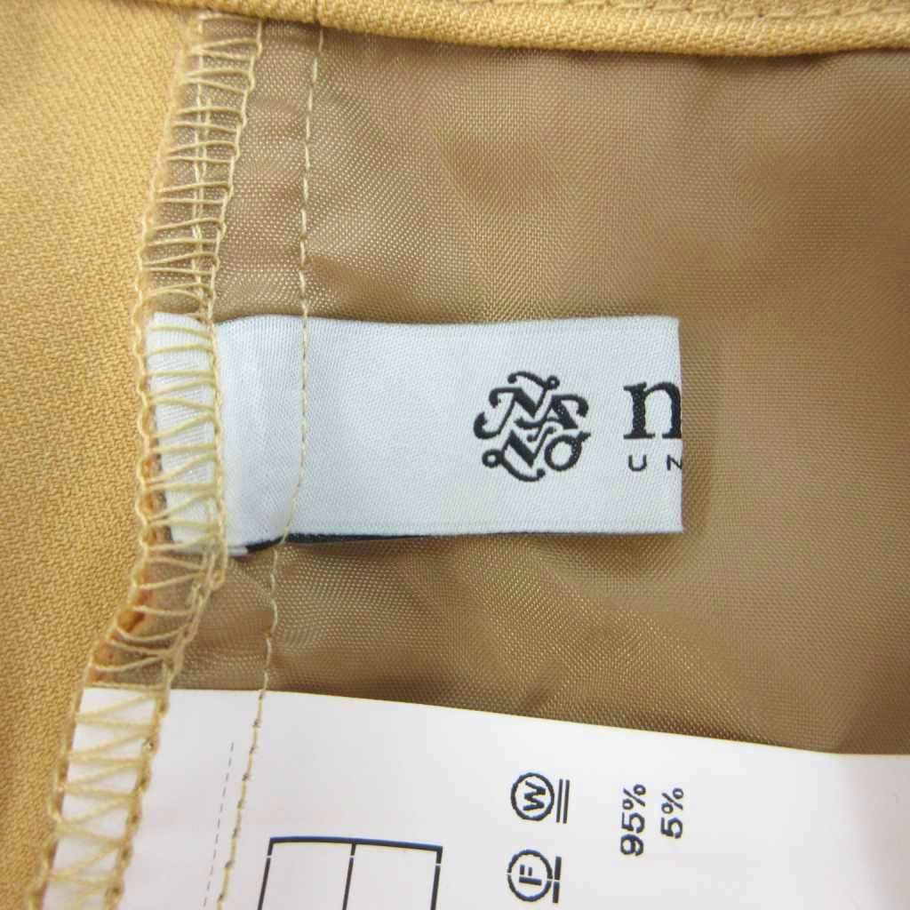 【中古】ナノユニバース パンツ S イエロー ワイドパンツ プリーツ 無地 /AY ■GY99 レディース 【ベクトル 古着】 260618 vectorpremium-19207359 ブランド古着ベクトルプレミアム店 サンプル画像3