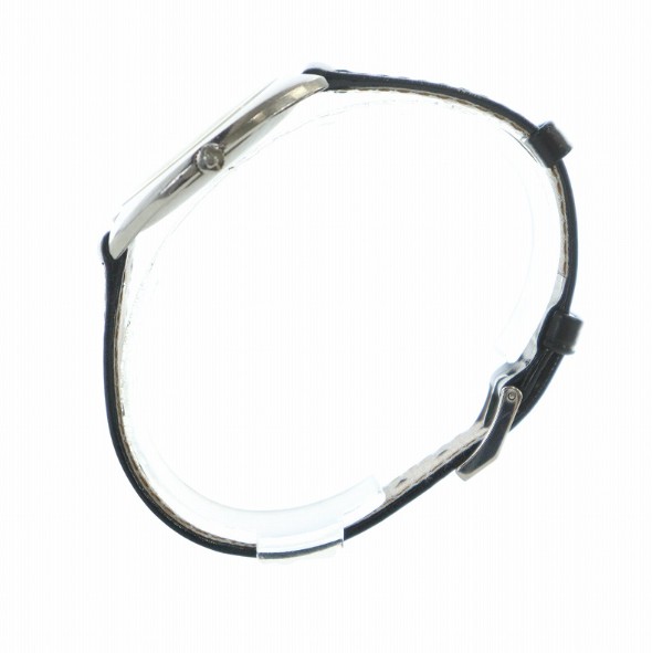 ブランド古着ベクトルプレミアム店の【中古】ユニバーサルジュネーブ UNIVERSAL GENEVE White Shadow ホワイトシャドウ 866101 腕時計 自動巻き ヴィンテージ ウォッチ ローマン レザーベルト 白文字盤 シルバーカラー /BB ■GY18 ▲H レディース 【ベクトル 古着】 260629｜アングル3
